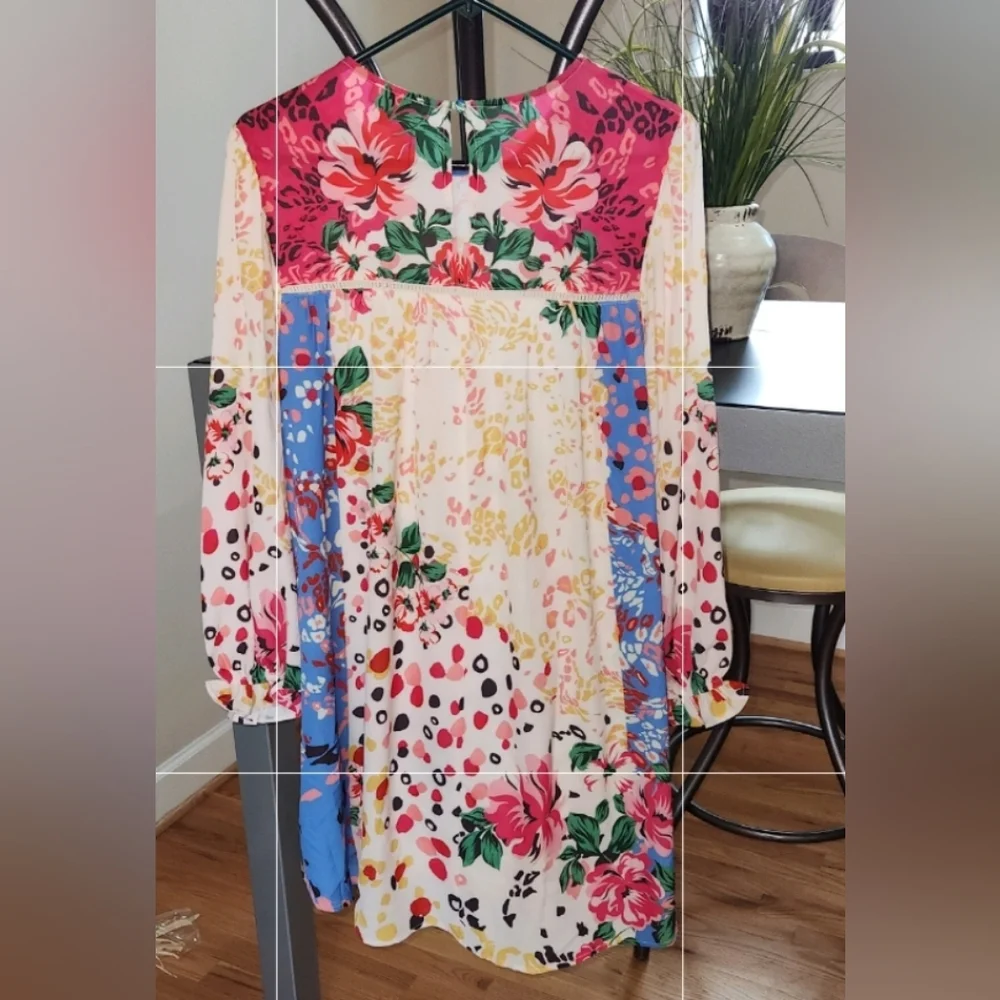 NWOT UMGEE Floral Shift Dress Women's SZ LG - Picture 3 of 9